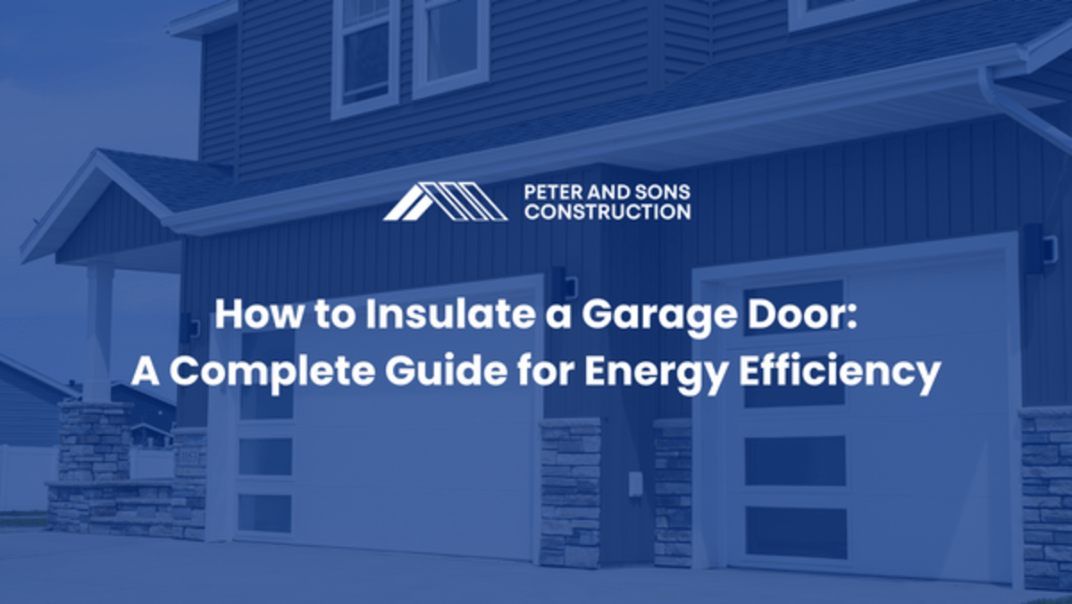 How to insulate a garage door for improved energy efficiency? 2